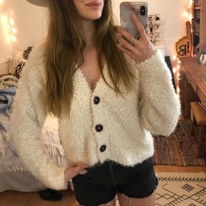 NWT Fuzzy Cardigan